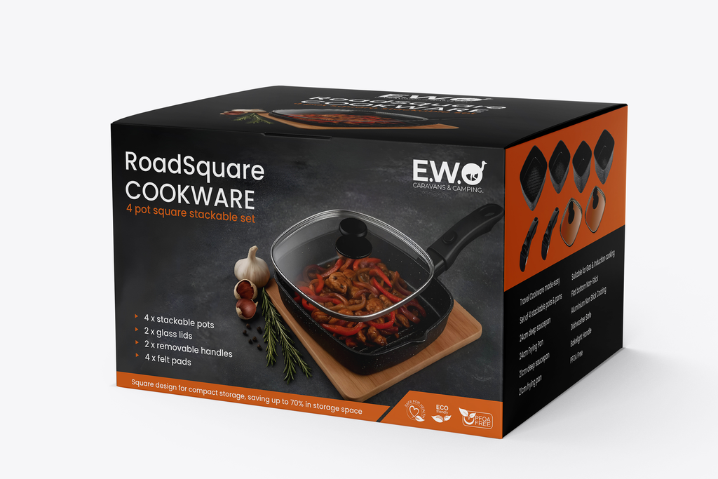 RoadSquare COOKWARE – 4 Pan Set