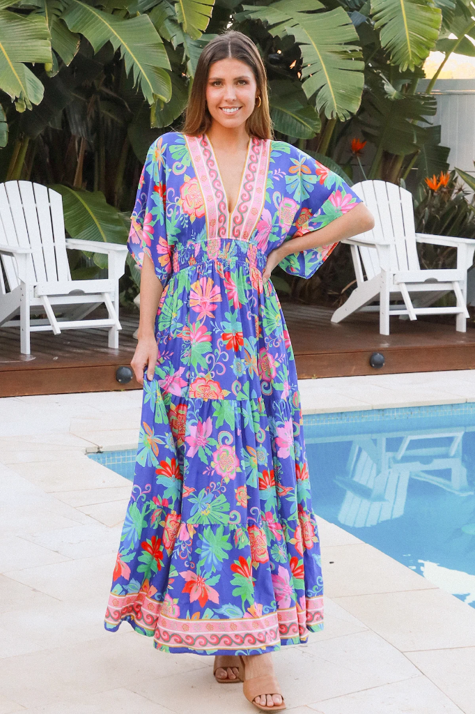 Viginia Blue Maxi Dress