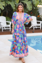 Viginia Blue Maxi Dress